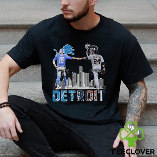 Detroit goff and cabrera skyline signatures 2023 shirt