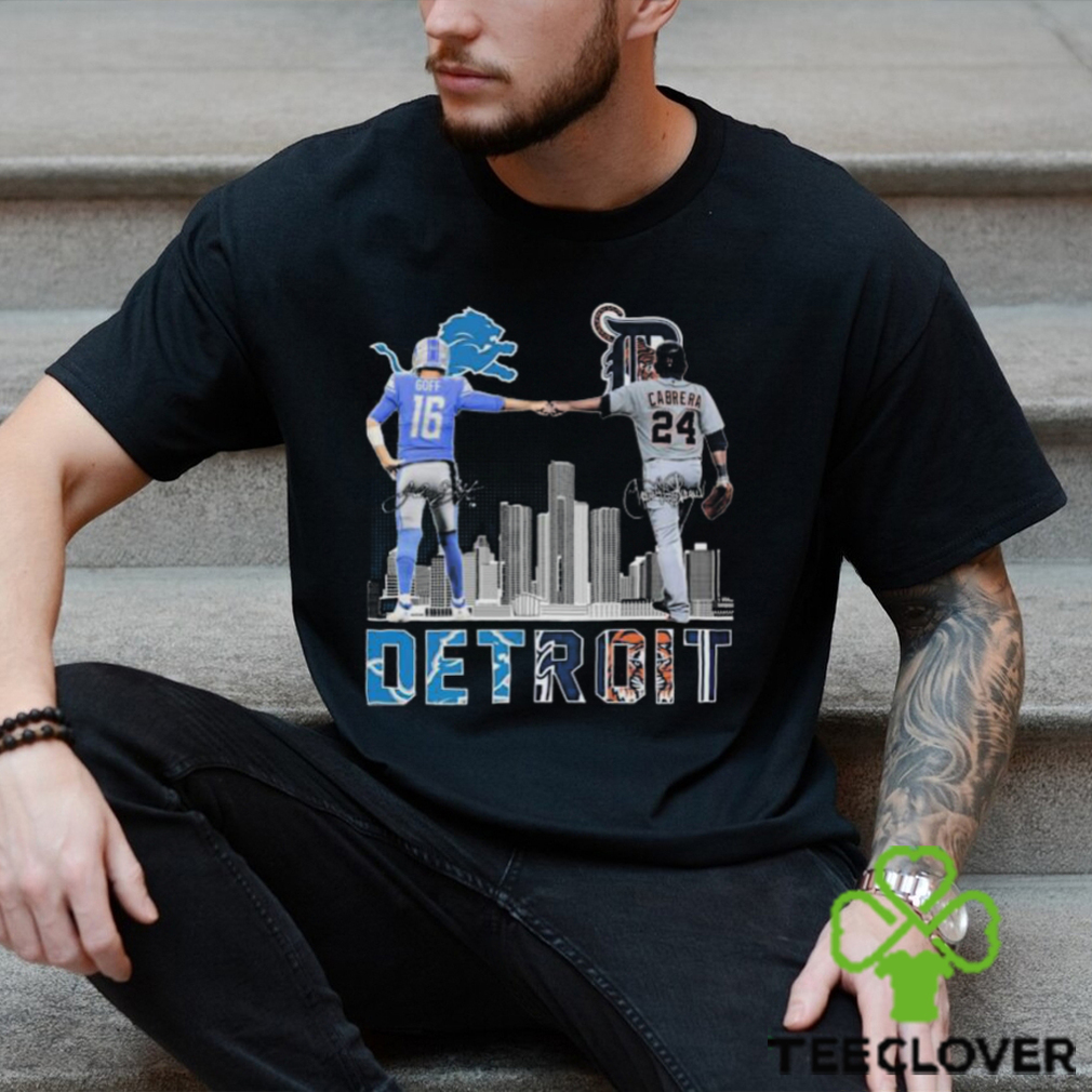 Detroit goff and cabrera skyline signatures 2023 shirt Detroit goff and cabrera skyline signatures 2023 shirt