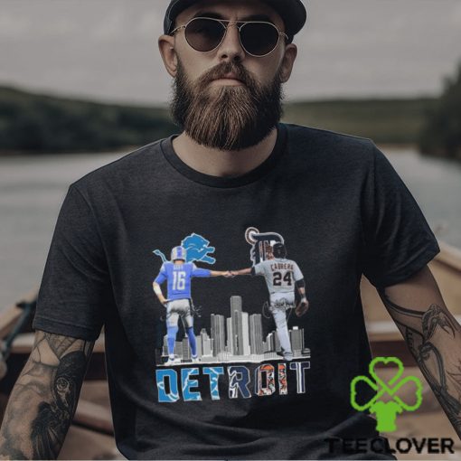 Detroit goff and cabrera skyline signatures 2023 shirt