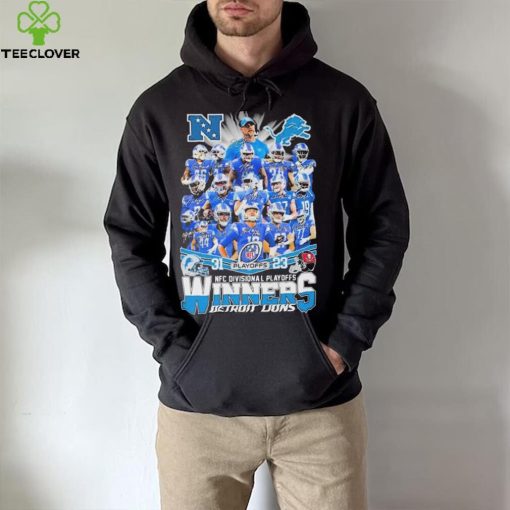 Detroit lions team player champions nfc divisional playoffs winners hoodie, sweater, longsleeve, shirt v-neck, t-shirt