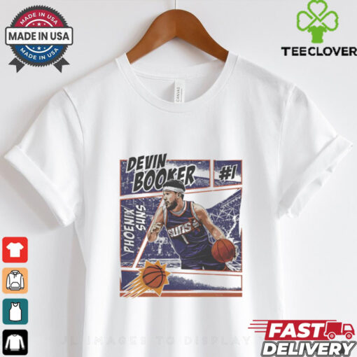 Devin Booker Phoenix Suns NBA basketball comic vintage shirt