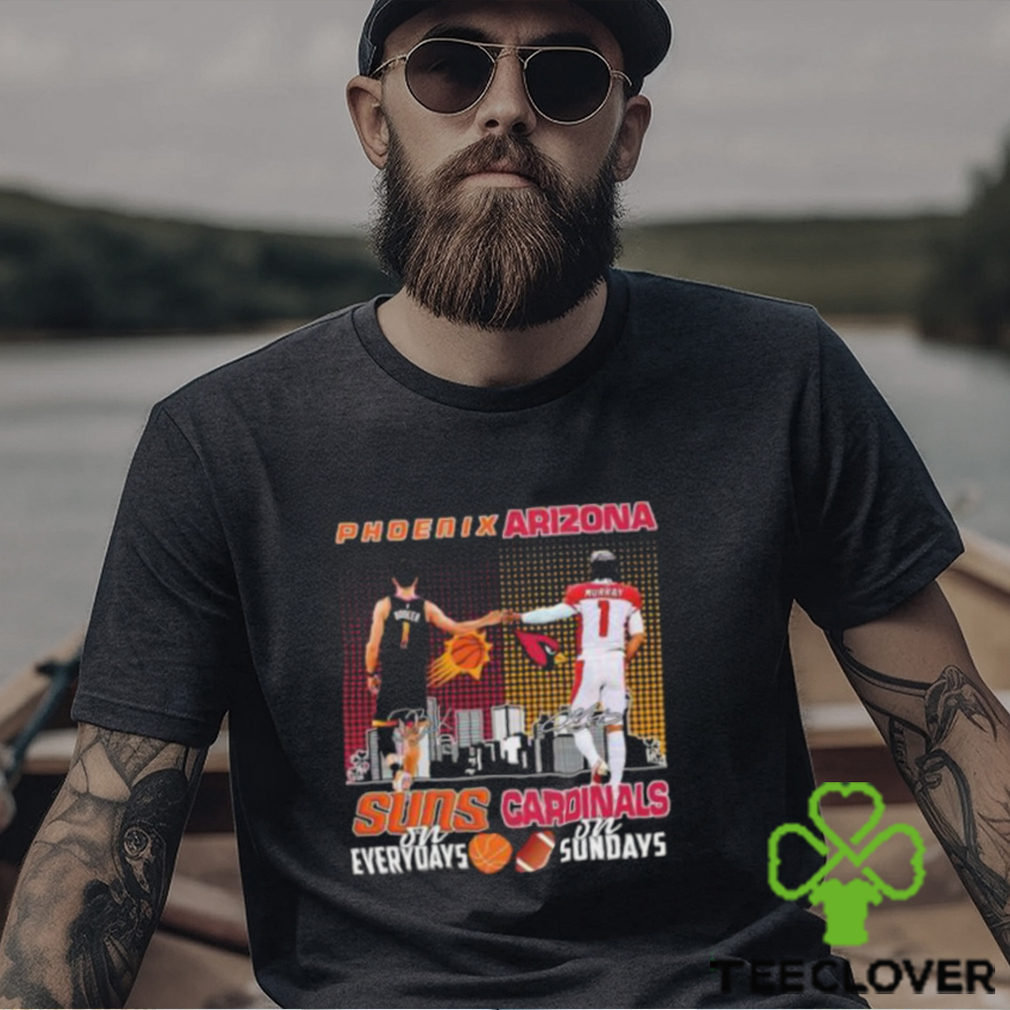 Devin Booker Phoenix Suns On Saturdays Kyler Murray Arizona Cardinals On Sundays T Shirt Devin Booker Phoenix Suns On Saturdays Kyler Murray Arizona Cardinals On Sundays T Shirt