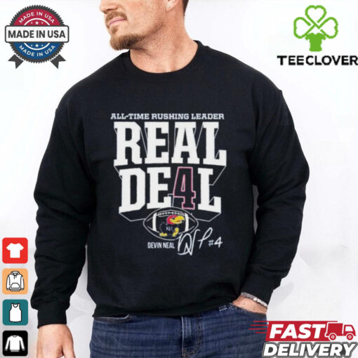 Devin Neal Kansas Jayhawks Football Rushing Record Real Deal Shirt
