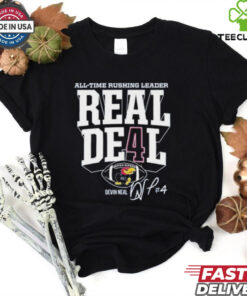 Devin Neal Kansas Jayhawks Football Rushing Record Real Deal Shirt