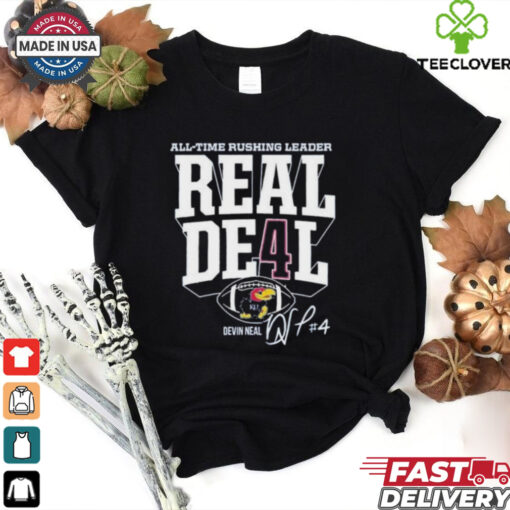 Devin Neal Kansas Jayhawks Football Rushing Record Real Deal Shirt