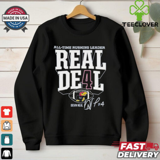 Devin Neal Kansas Jayhawks Football Rushing Record Real Deal Shirt