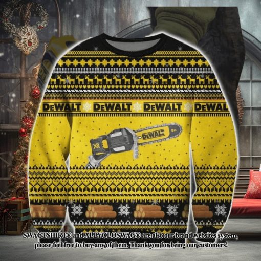 Dewalt Chainsaw Ugly Wool Sweater