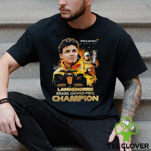 Mclaren Formula 1 Team Lando Norris Miami Grand Prix Champion T Shirt