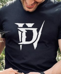 Diablo 4 Merch Diablo Iv White Icon Logo Black Shirt