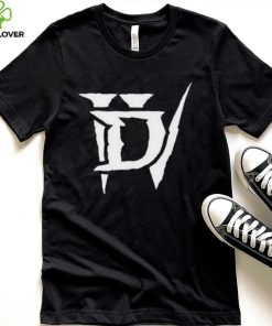 Diablo 4 Merch Diablo Iv White Icon Logo Black Shirt