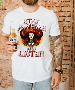 Diablo 4 stay awhile and listen shirt