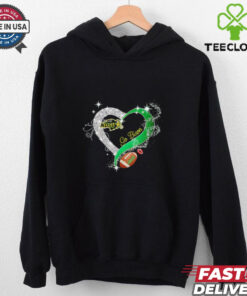 Diamond Heart Go North Dakota State Bison Football Shirt, featuring a bold design with a diamond heart graphic and the North Dakota State Bison football logo. Perfect for fans showing their support and love for the Bison.