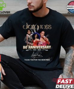 Diana Ross 80th Anniversary 1944 2024 Thank You For The Memories T Shirt