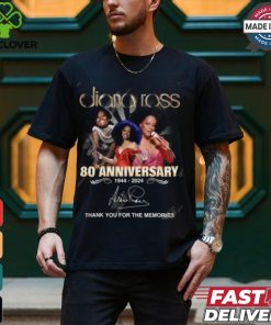 Diana Ross 80th Anniversary 1944 2024 Thank You For The Memories T Shirt