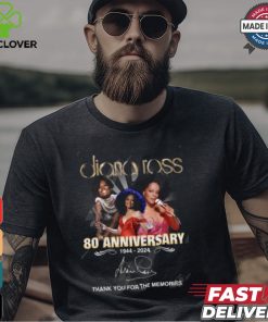 Diana Ross 80th Anniversary 1944 2024 Thank You For The Memories T Shirt