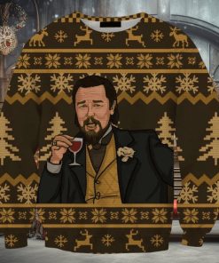 Dicaprio Lauting Yellow Christmas Wool Ugly Sweater