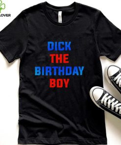 Dick The Birthday Boy Blue and Orange shirt