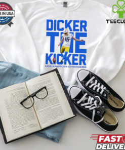The **Dicker the Kicker Los Angeles Chargers Shirt** features a fun design honoring Cameron Dicker, the kicker for the Los Angeles Chargers. A great shirt for fans who want to show support for Dicker and the Chargers with a playful twist on his nickname!