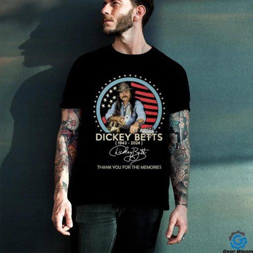 Dickey Betts 1943 2024 Signature Thank You For The Memories T Shirt