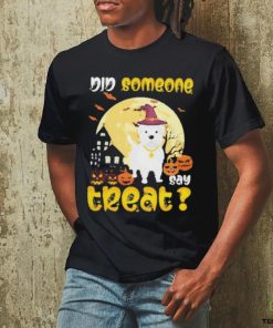 Did Someone Say Treat Moon Pumpkin Westie Halloween shirt