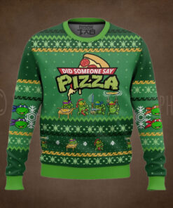 Did someone say Pizza, Teenage Mutant Ninja Turtles Ugly Christmas Sweater
