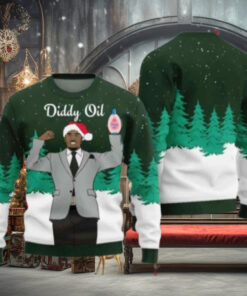 Diddy Oil Mens Chirstmas Gifts 2024 Xmas For Family And Friends Ugly Sweater