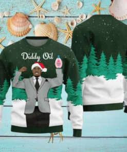 Diddy Oil Mens Chirstmas Gifts 2024 Xmas For Family And Friends Ugly Sweater