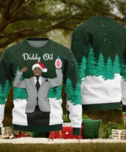 Diddy Oil Mens Chirstmas Gifts 2024 Xmas For Family And Friends Ugly Sweater