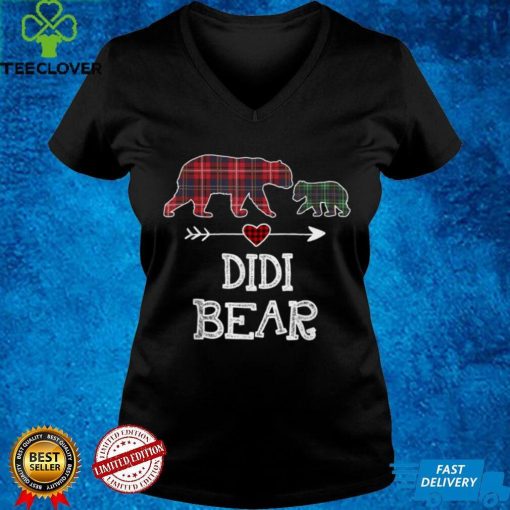 Didi Bear Christmas Pajama Red Plaid Buffalo Family Gift T Shirt
