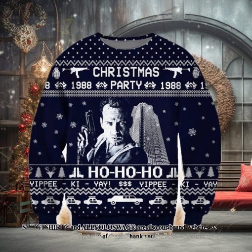 Die Hard 3d Print Ugly Christmas Wool Knitted Sweater
