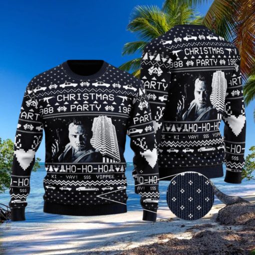 Die Hard Christmas Party Ho Ho Ho Ugly Christmas Sweater