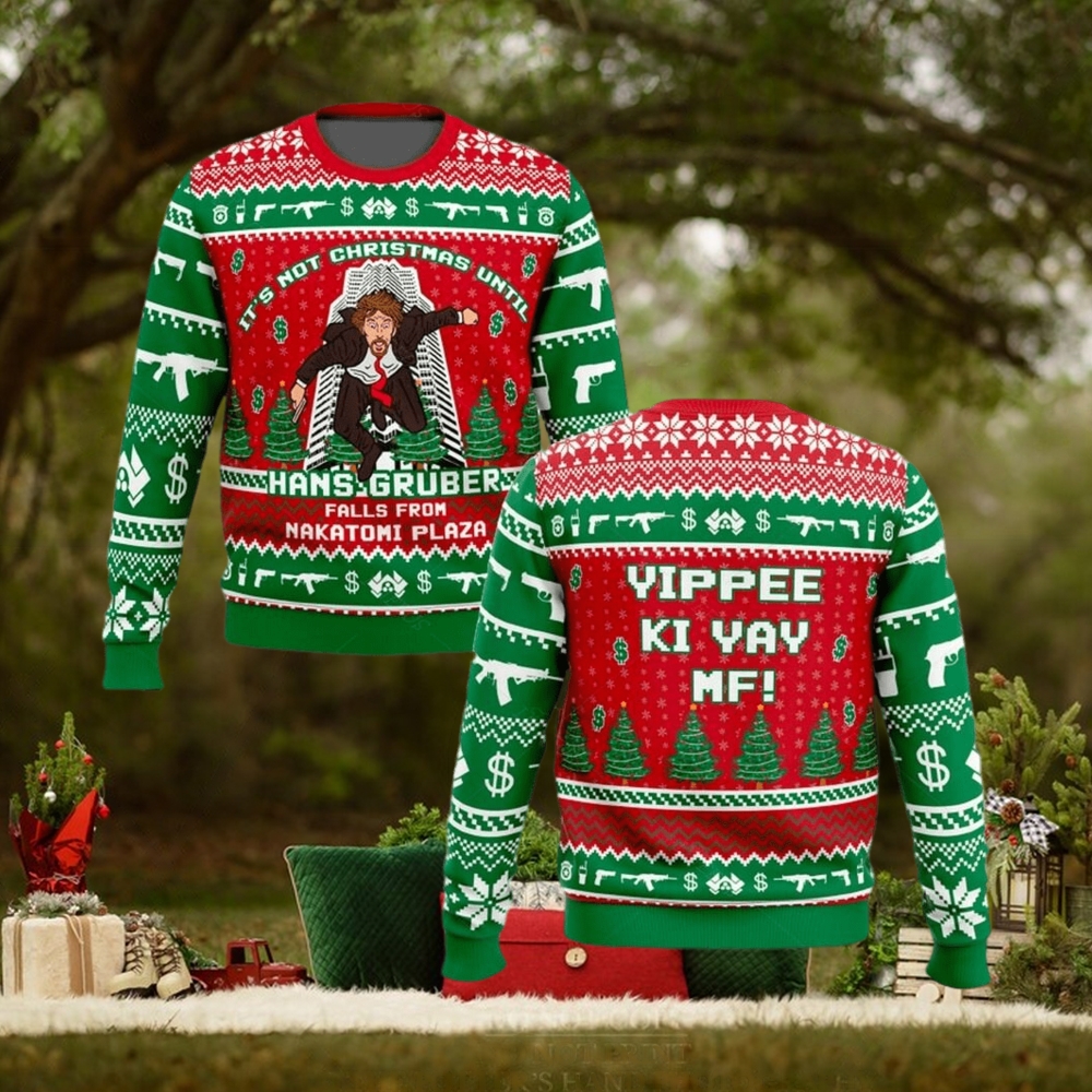 Die Hard Christmas Ugly Sweater Hans Gruber Fall Die Hard Christmas Ugly Sweater Hans Gruber Fall