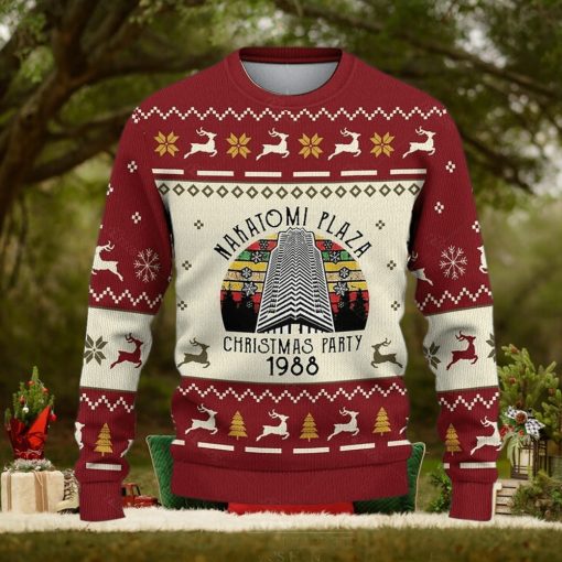 Die Hard Nakatomi Plaza Christmas Ugly Sweater Vintage Party 1988