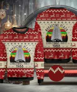 Die Hard Nakatomi Plaza Party 1988 Festive Knitted All Over Print Sweater For Xmas