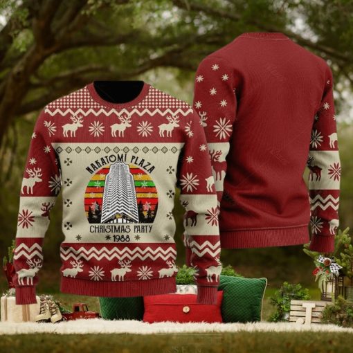 Die Hard Nakatomi Plaza Ugly Christmas Sweater 1988 Knitted