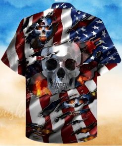 Died For My Country Skull Hawaiian Shirt Unisex Adult