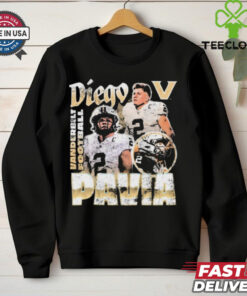 Diego Pavia Vanderbilt Commodores Football Vintage Graphic t shirt