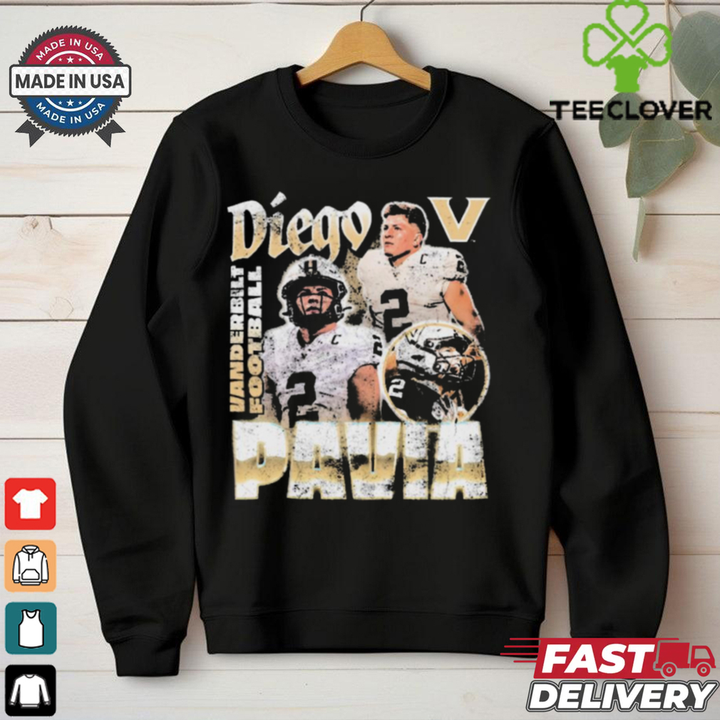 Diego Pavia Vanderbilt Commodores Football Vintage Graphic t shirt Diego Pavia Vanderbilt Commodores Football Vintage Graphic t shirt