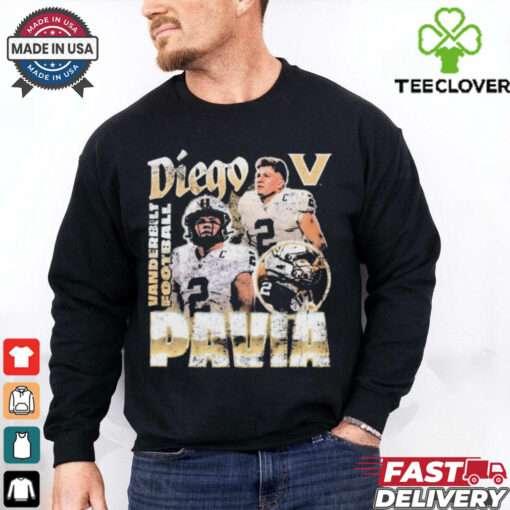 Diego Pavia Vanderbilt Commodores Football Vintage Graphic t shirt