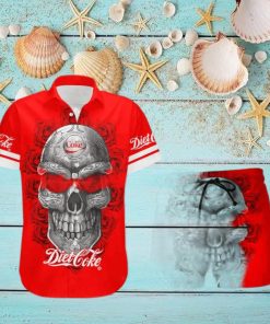 Diet Coke Skull Rose Special Hawaiian Shirt