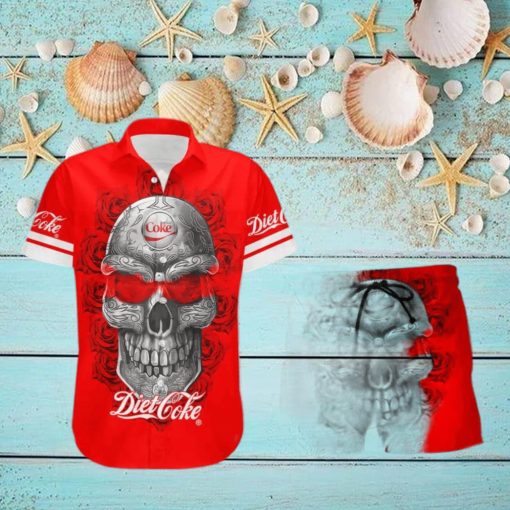 Diet Coke Skull Rose Special Hawaiian Shirt