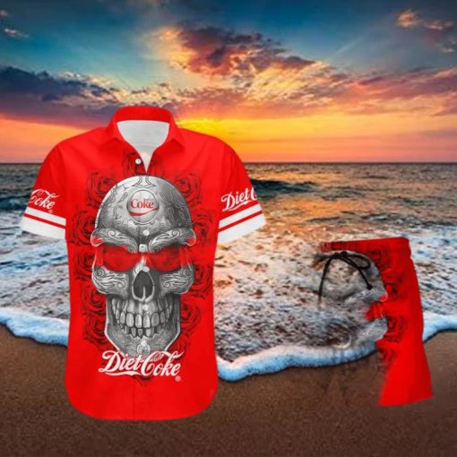 Diet Coke Skull Rose Special Hawaiian Shirt