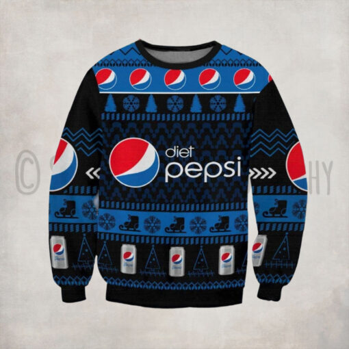 Diet Pepsi Christmas Gift Ugly Christmas Sweater