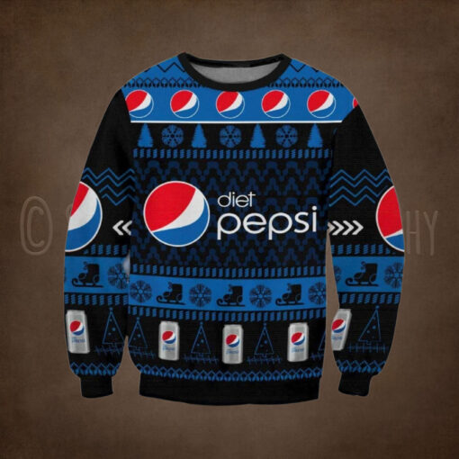 Diet Pepsi Christmas Gift Ugly Christmas Sweater