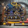 Guns N Roses Cross Logo Skeletons With Santa Hats Christmas Jumper Multicolor Ugly Christmas Sweater