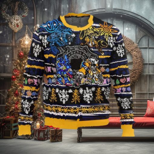 Digimon 2024 Holiday Gift Ugly Christmas Sweater