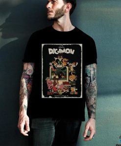 Digimon Cartoon Poster In Full Colored T Shirt