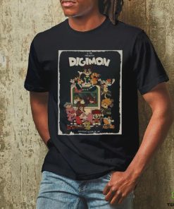 Digimon Cartoon Poster In Full Colored T Shirt