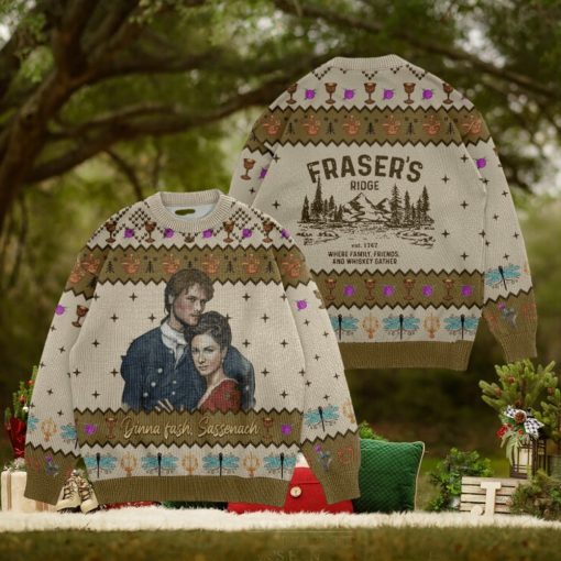 Dinna Fash Sassenach Fraser’s Ridge Est.1767 Where Family Friends And Whiskey Gather Ugly Sweater