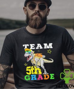 Dinosaur Back To School 5th Grade Shirt